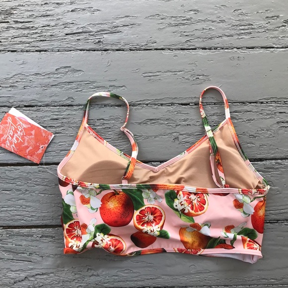 RARE Kortni Jeane V’d Neck Crop Top Swimsuit NEW - Picture 2 of 2